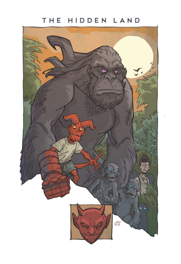 YOUNG HELLBOY THE HIDDEN LAND archival 13x19" print (bookplate art)