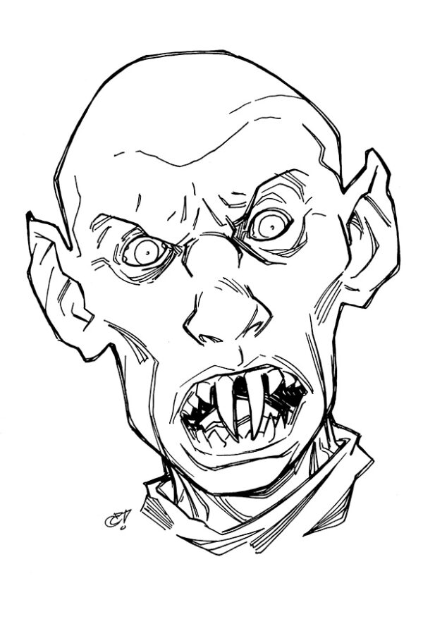 KURT BARLOW head sketch