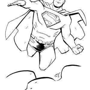 superman sketch