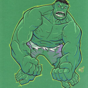 HULK canson paper sketch