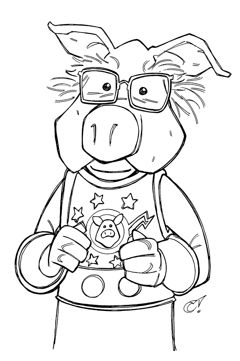 muppets-pigsinspace-drstrangepork-bw