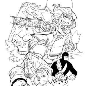 YOUNG HELLBOY - THRILLING SKY ADVENTURES hc collection cover